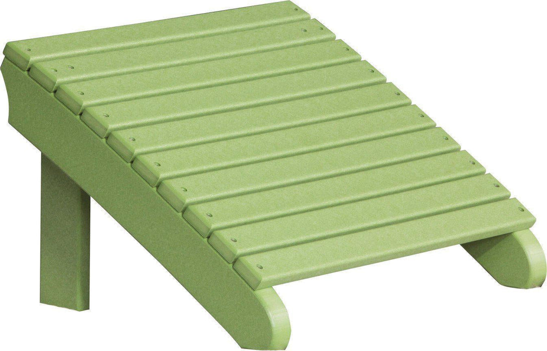 LuxCraft Recycled Plastic Deluxe Adirondack Footrest  - LEAD TIME TO SHIP 7 BUSINESS DAYS OR LESS