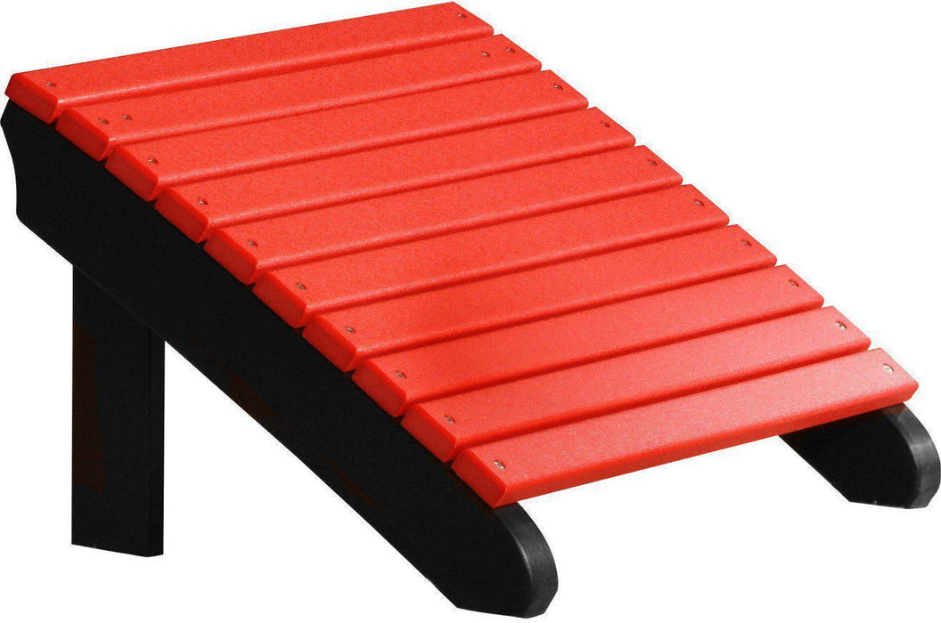 LuxCraft Recycled Plastic Deluxe Adirondack Footrest  - LEAD TIME TO SHIP 7 BUSINESS DAYS OR LESS