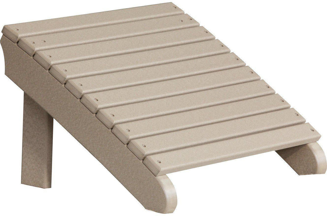 LuxCraft Recycled Plastic Deluxe Adirondack Footrest  - LEAD TIME TO SHIP 7 BUSINESS DAYS OR LESS