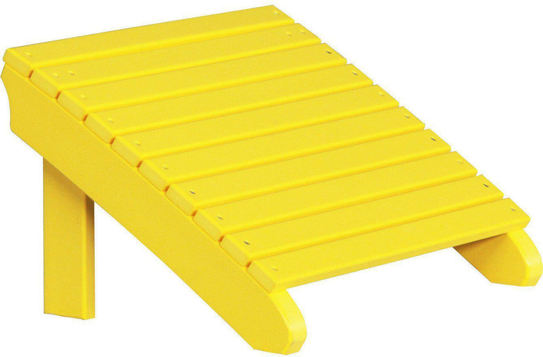LuxCraft Recycled Plastic Deluxe Adirondack Footrest  - LEAD TIME TO SHIP 7 BUSINESS DAYS OR LESS