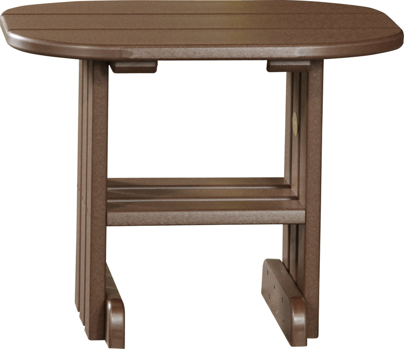 LuxCraft Recycled Plastic End Table  - LEAD TIME TO SHIP 7 BUSINESS DAYS OR LESS