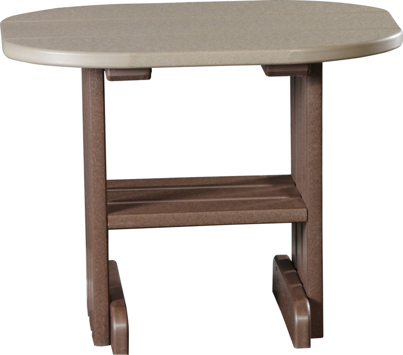LuxCraft Recycled Plastic End Table  - LEAD TIME TO SHIP 7 BUSINESS DAYS OR LESS