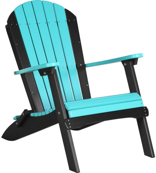 LuxCraft Recycled Plastic Folding Adirondack Chair  - LEAD TIME TO SHIP 7 BUSINESS DAYS OR LESS