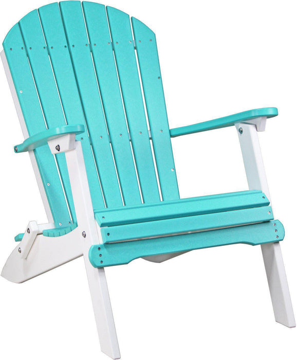 LuxCraft Recycled Plastic Folding Adirondack Chair  - LEAD TIME TO SHIP 7 BUSINESS DAYS OR LESS