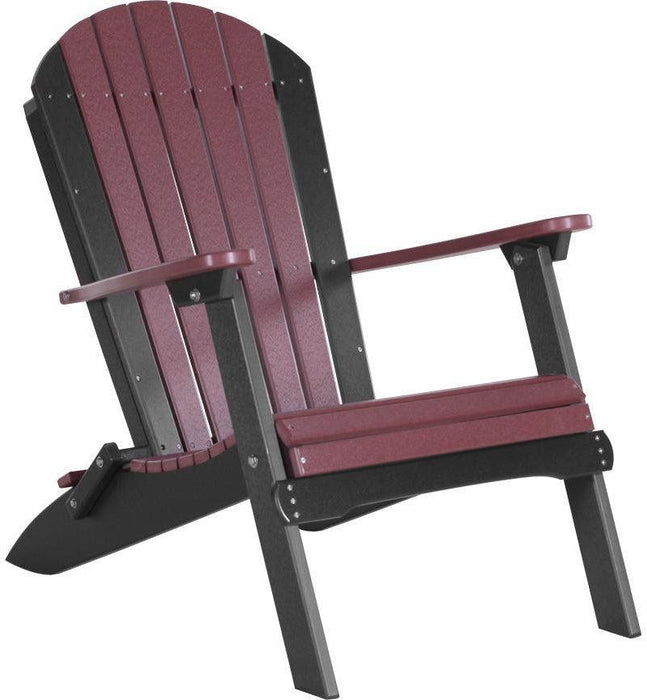 LuxCraft Recycled Plastic Folding Adirondack Chair  - LEAD TIME TO SHIP 7 BUSINESS DAYS OR LESS