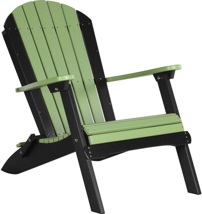 LuxCraft Recycled Plastic Folding Adirondack Chair  - LEAD TIME TO SHIP 7 BUSINESS DAYS OR LESS
