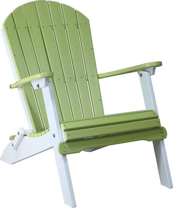 LuxCraft Recycled Plastic Folding Adirondack Chair  - LEAD TIME TO SHIP 7 BUSINESS DAYS OR LESS