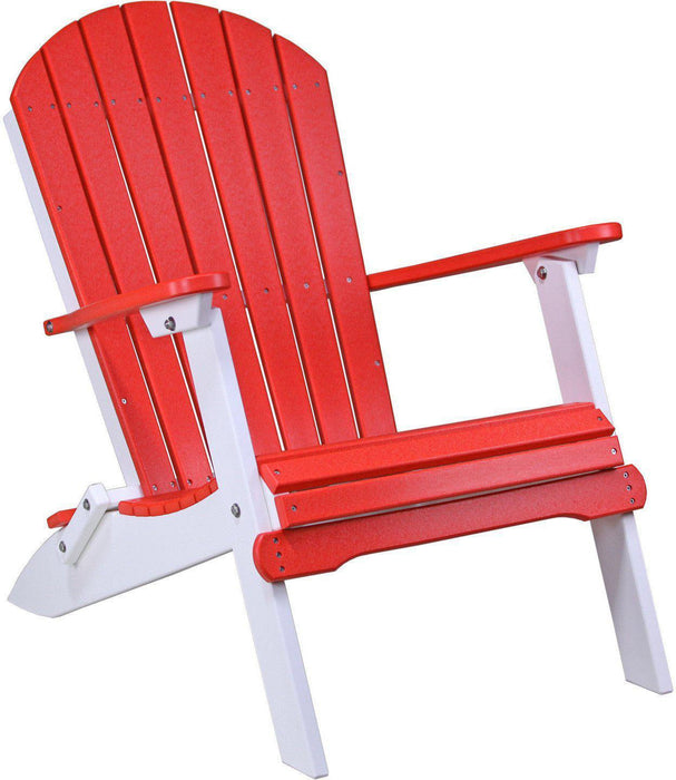 LuxCraft Recycled Plastic Folding Adirondack Chair  - LEAD TIME TO SHIP 7 BUSINESS DAYS OR LESS
