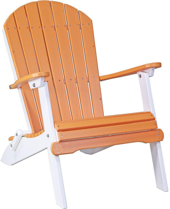 LuxCraft Recycled Plastic Folding Adirondack Chair  - LEAD TIME TO SHIP 7 BUSINESS DAYS OR LESS