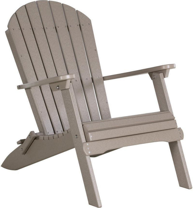 LuxCraft Recycled Plastic Folding Adirondack Chair  - LEAD TIME TO SHIP 7 BUSINESS DAYS OR LESS
