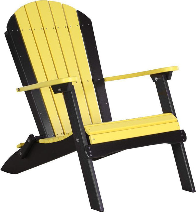 LuxCraft Recycled Plastic Folding Adirondack Chair  - LEAD TIME TO SHIP 7 BUSINESS DAYS OR LESS