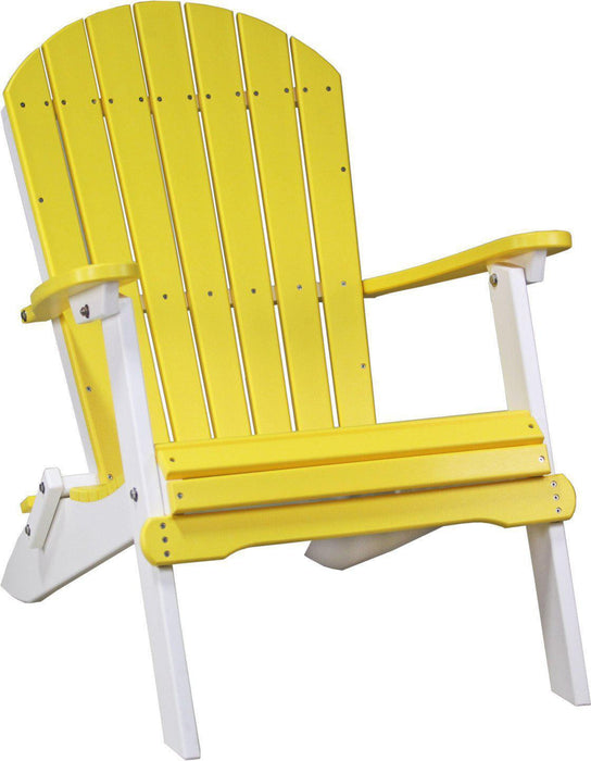 LuxCraft Recycled Plastic Folding Adirondack Chair  - LEAD TIME TO SHIP 7 BUSINESS DAYS OR LESS