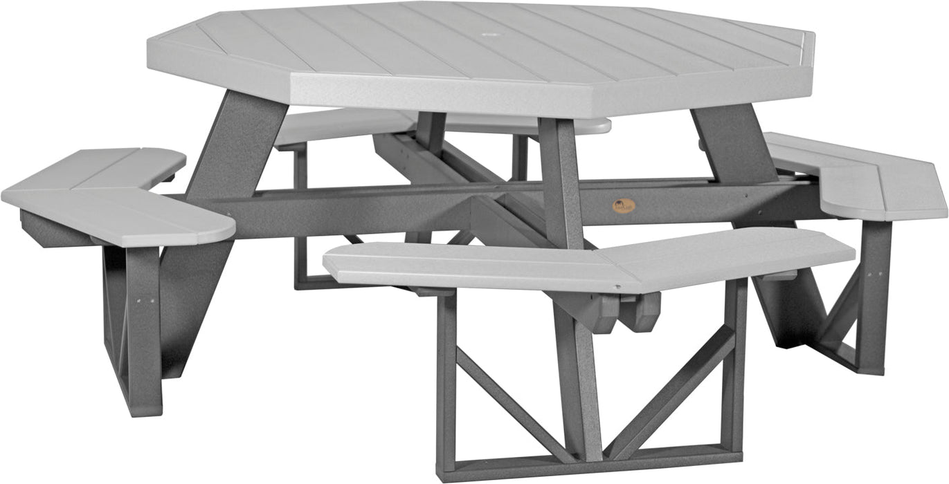 LuxCraft Recycled Plastic Octagon Picnic Table - LEAD TIME TO SHIP 3 TO 4 WEEKS