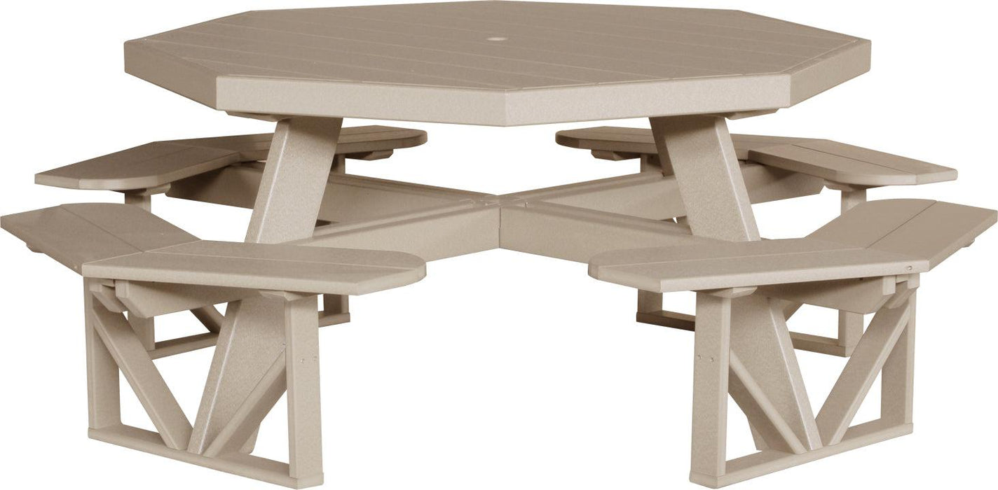 LuxCraft Recycled Plastic Octagon Picnic Table - LEAD TIME TO SHIP 3 TO 4 WEEKS