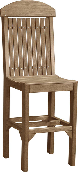 LuxCraft Recycled Plastic Classic Side Chair (BAR HEIGHT) - LEAD TIME TO SHIP 3 TO 4 WEEKS