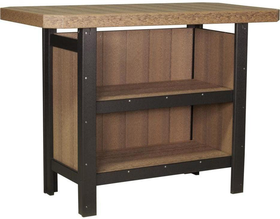 LuxCraft Recycled Plastic Serving Bar (Stools sold separately) - LEAD TIME TO SHIP 3 TO 4 WEEKS