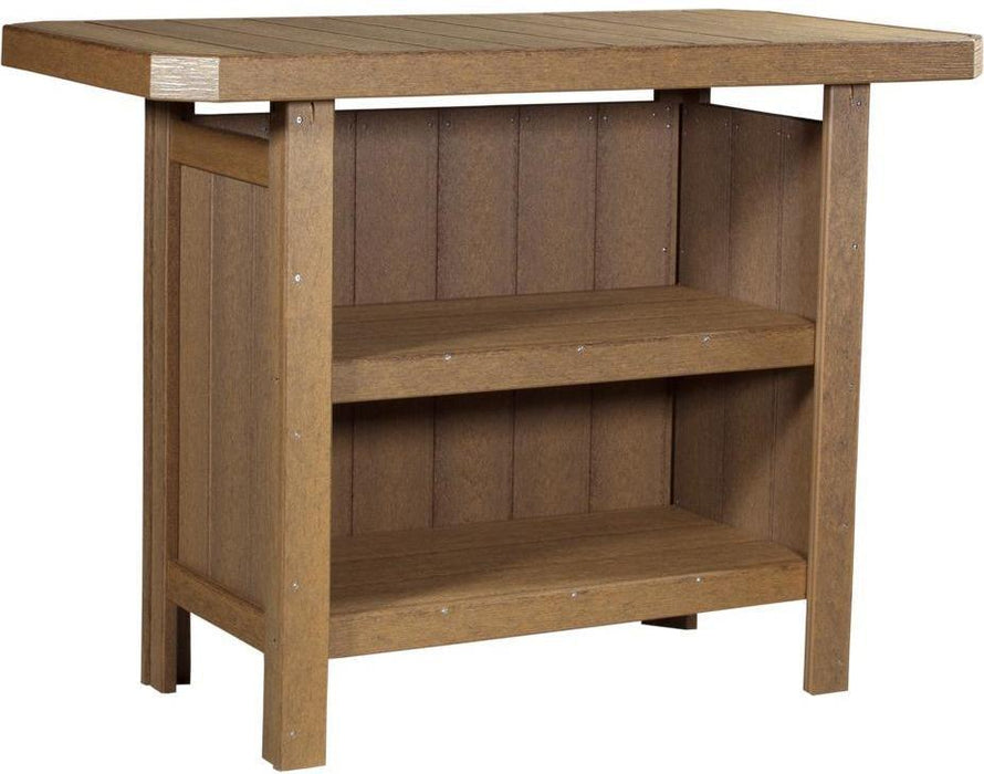 LuxCraft Recycled Plastic Serving Bar (Stools sold separately) - LEAD TIME TO SHIP 3 TO 4 WEEKS
