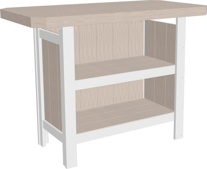 LuxCraft Recycled Plastic Serving Bar (Stools sold separately) - LEAD TIME TO SHIP 3 TO 4 WEEKS