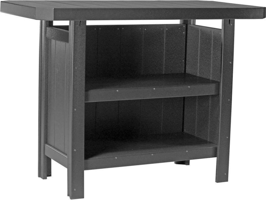 LuxCraft Recycled Plastic Serving Bar (Stools sold separately) - LEAD TIME TO SHIP 3 TO 4 WEEKS
