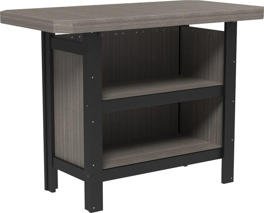 LuxCraft Recycled Plastic Serving Bar (Stools sold separately) - LEAD TIME TO SHIP 3 TO 4 WEEKS