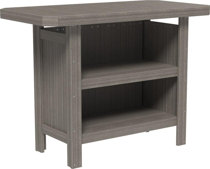 LuxCraft Recycled Plastic Serving Bar (Stools sold separately) - LEAD TIME TO SHIP 3 TO 4 WEEKS