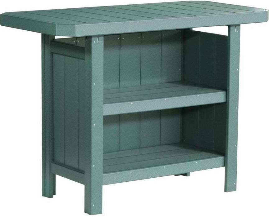 LuxCraft Recycled Plastic Serving Bar (Stools sold separately) - LEAD TIME TO SHIP 3 TO 4 WEEKS