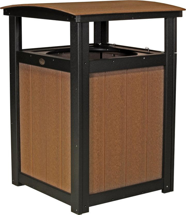 LuxCraft Recycled Plastic Trash Can - LEAD TIME TO SHIP 3 TO 4 WEEKS
