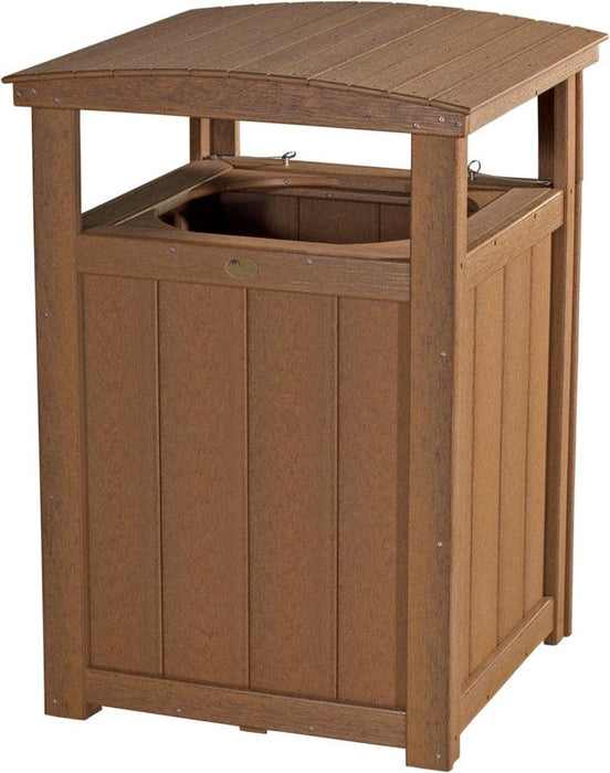 LuxCraft Recycled Plastic Trash Can - LEAD TIME TO SHIP 3 TO 4 WEEKS