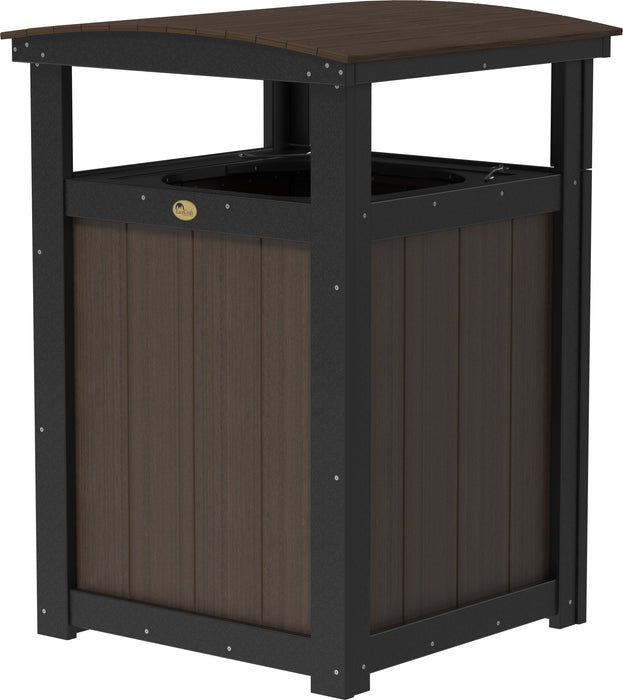 LuxCraft Recycled Plastic Trash Can - LEAD TIME TO SHIP 3 TO 4 WEEKS