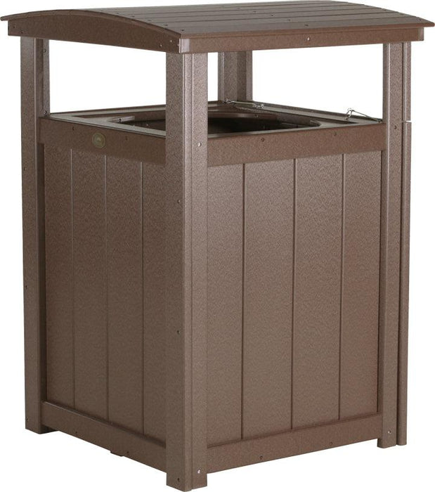 LuxCraft Recycled Plastic Trash Can - LEAD TIME TO SHIP 3 TO 4 WEEKS