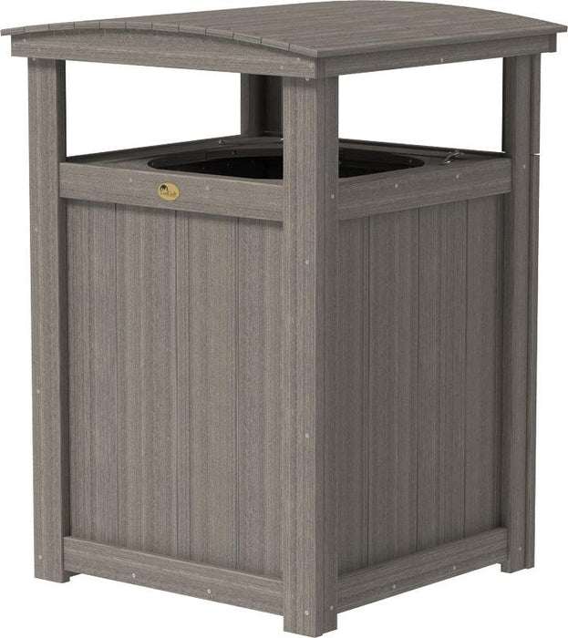 LuxCraft Recycled Plastic Trash Can - LEAD TIME TO SHIP 3 TO 4 WEEKS