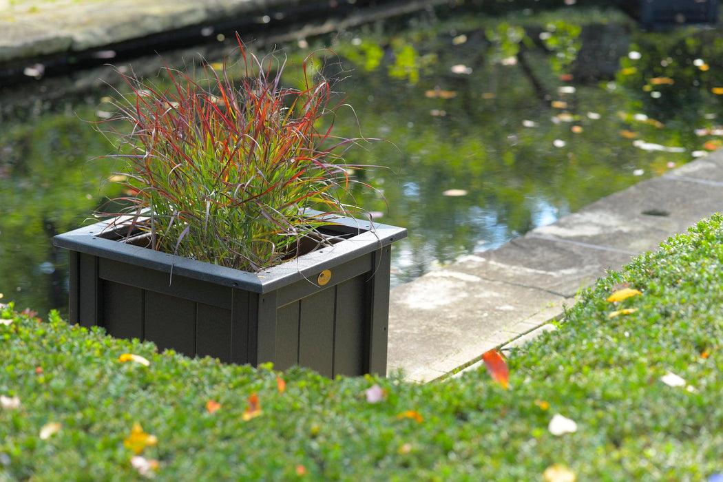 LuxCraft Recycled Plastic Classic 24" Square Planter - LEAD TIME TO SHIP 3 TO 4 WEEKS