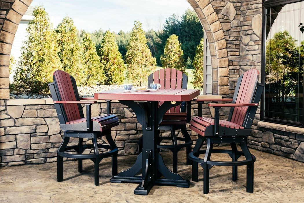 LuxCraft Recycled Plastic Adirondack Swivel Chair (BAR HEIGHT) - LEAD TIME TO SHIP 3 TO 4 WEEKS