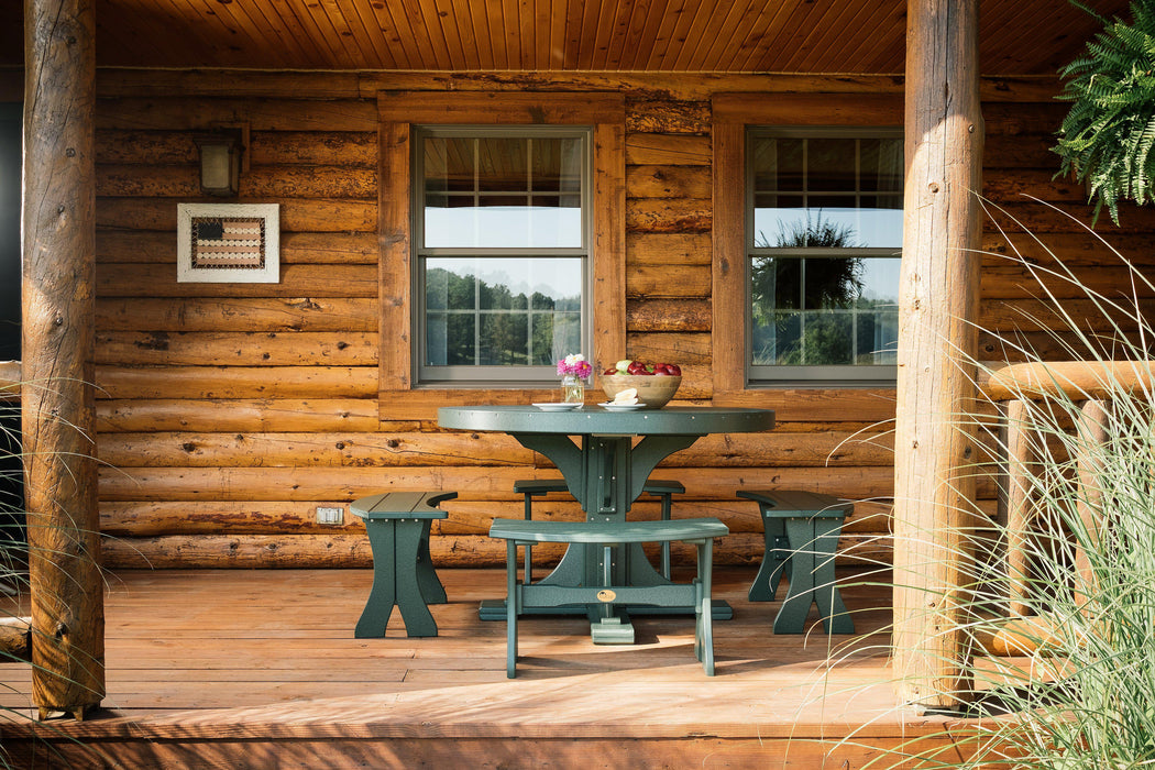 Luxcraft Recycled Plastic 4' Round Table (DINING HEIGHT) - LEAD TIME TO SHIP 3 TO 4 WEEKS