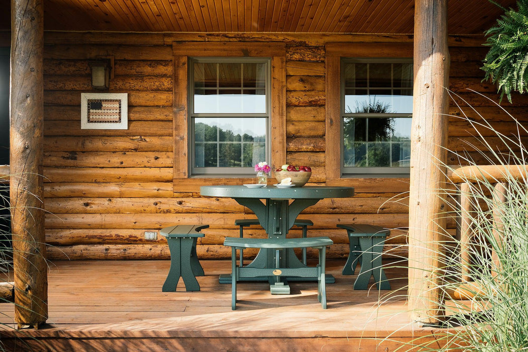LuxCraft Recycled Plastic 28" Table Bench (DINING HEIGHT) - LEAD TIME TO SHIP 3 TO 4 WEEKS