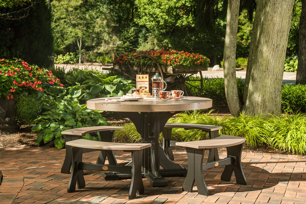 LuxCraft Recycled Plastic 28" Table Bench (DINING HEIGHT) - LEAD TIME TO SHIP 3 TO 4 WEEKS