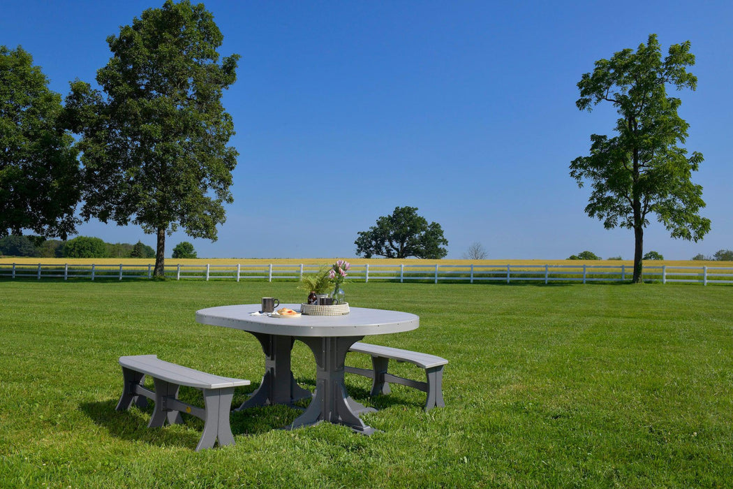LuxCraft Recycled Plastic 4x6' Oval Table (COUNTER HEIGHT) - LEAD TIME TO SHIP 3 TO 4 WEEKS
