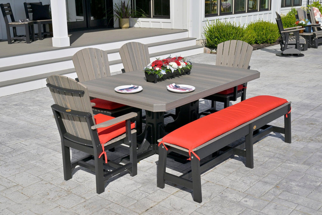 LuxCraft Recycled Plastic 4x6' Rectangular Table (BAR HEIGHT) - LEAD TIME TO SHIP 3 TO 4 WEEKS