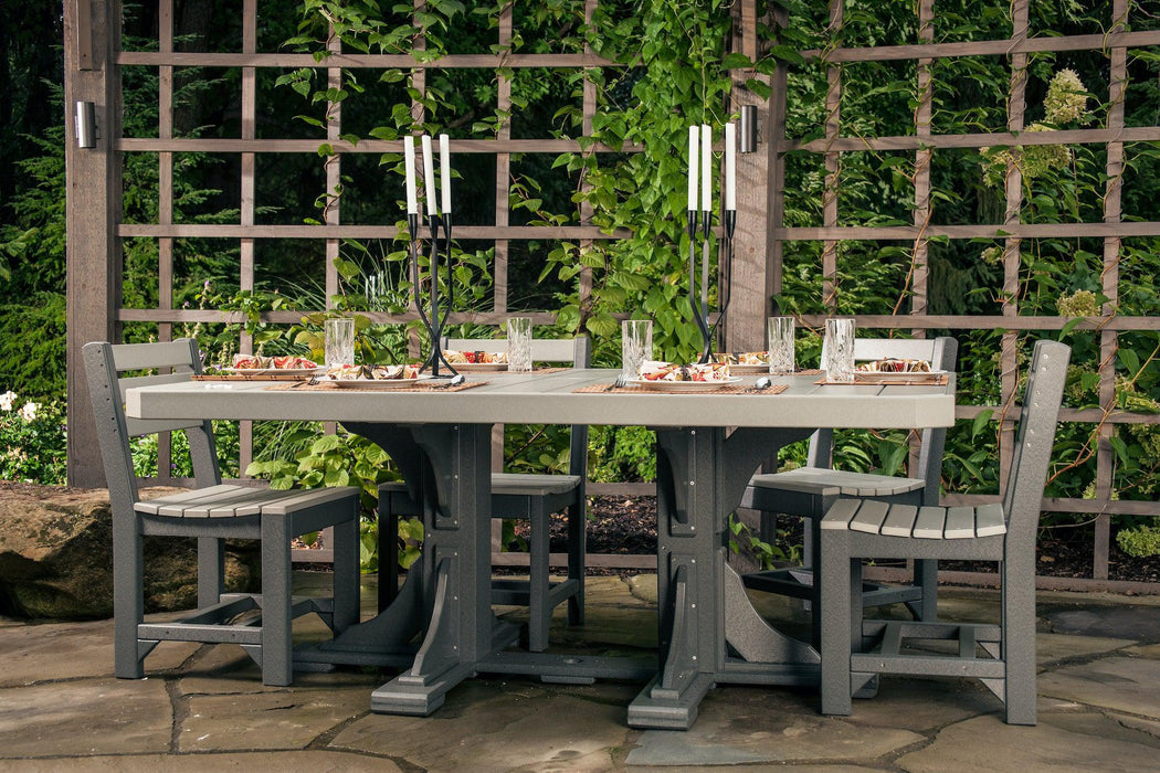 LuxCraft Recycled Plastic 4x6' Rectangular Table (BAR HEIGHT) - LEAD TIME TO SHIP 3 TO 4 WEEKS
