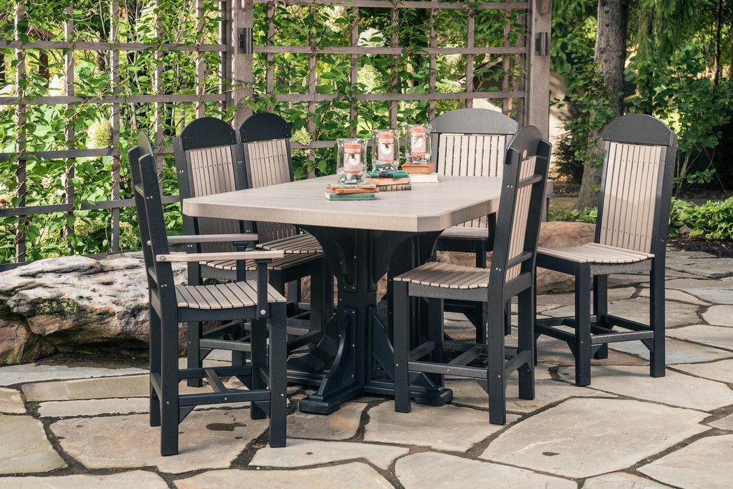 LuxCraft Recycled Plastic 4x6' Rectangular Table (BAR HEIGHT) - LEAD TIME TO SHIP 3 TO 4 WEEKS