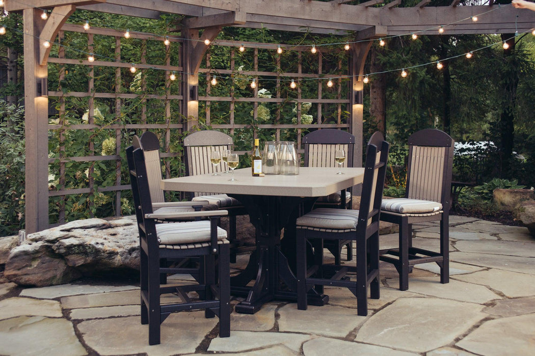 LuxCraft Recycled Plastic 4x6' Rectangular Table (BAR HEIGHT) - LEAD TIME TO SHIP 3 TO 4 WEEKS