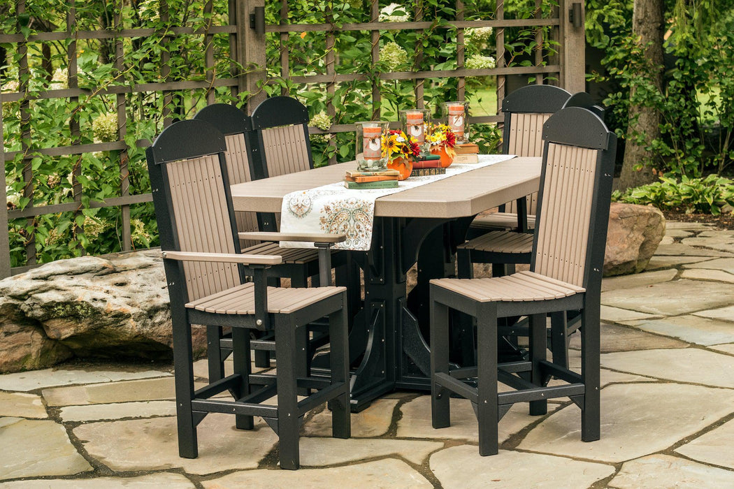 LuxCraft Recycled Plastic 4x6' Rectangular Table (BAR HEIGHT) - LEAD TIME TO SHIP 3 TO 4 WEEKS