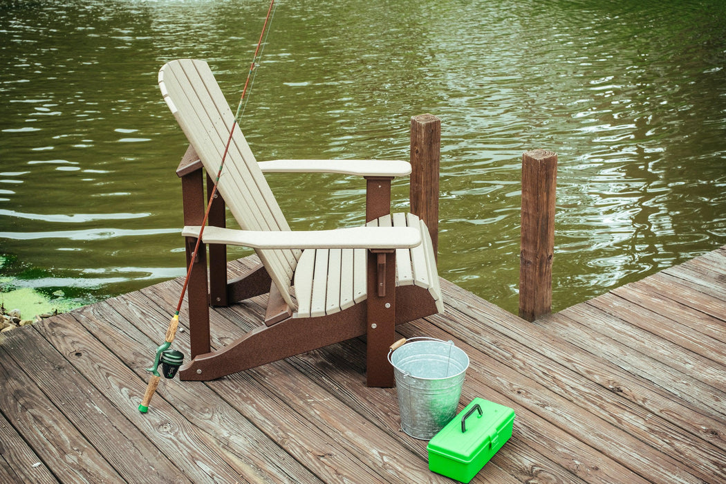 LuxCraft Recycled Plastic Deluxe Adirondack Chair  - LEAD TIME TO SHIP 7 BUSINESS DAYS OR LESS