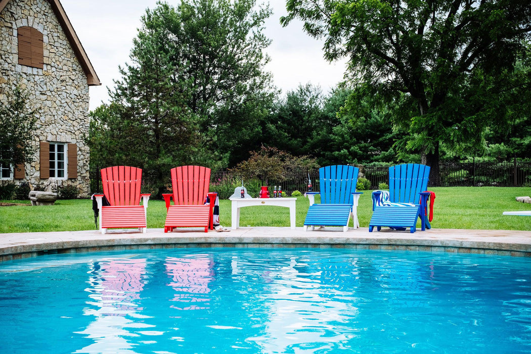 LuxCraft Recycled Plastic Deluxe Adirondack Chair  - LEAD TIME TO SHIP 7 BUSINESS DAYS OR LESS