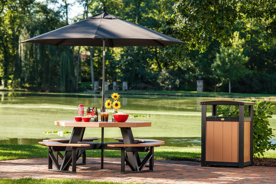 LuxCraft Recycled Plastic Octagon Picnic Table - LEAD TIME TO SHIP 3 TO 4 WEEKS