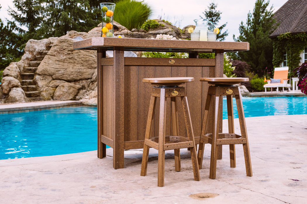LuxCraft Recycled Plastic Bar Stool - LEAD TIME TO SHIP 3 TO 4 WEEKS