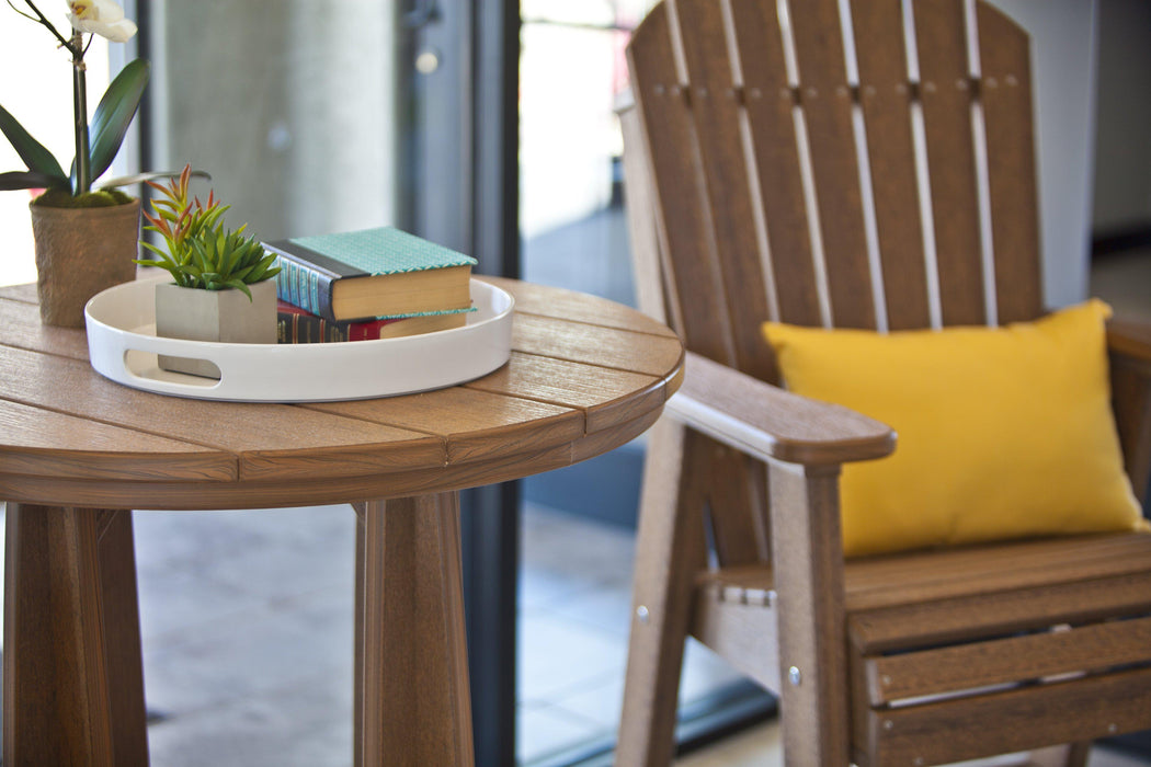 LuxCraft Recycled Plastic Counter Height 36" Balcony Table  - LEAD TIME TO SHIP 7 BUSINESS DAYS OR LESS