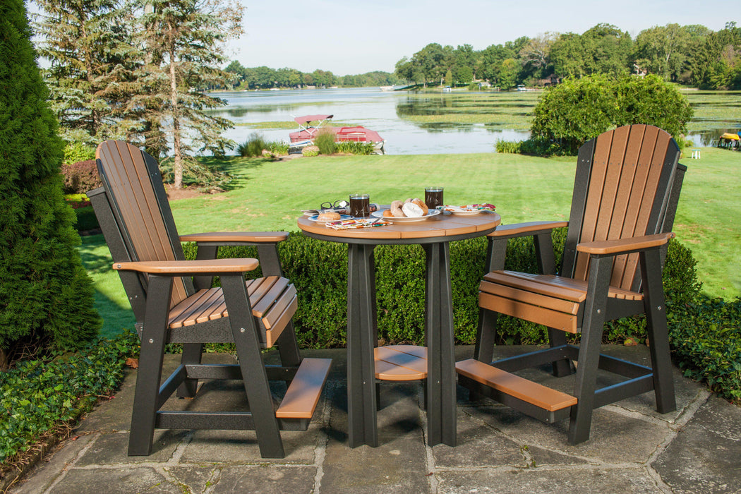 LuxCraft Counter Height Recycled Plastic Adirondack Balcony Chair (COUNTER HEIGHT) - LEAD TIME TO SHIP 7 BUSINESS DAYS OR LESS