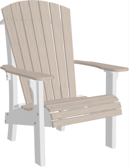 LuxCraft Recycled Plastic Senior Height Royal Adirondack Chair  - LEAD TIME TO SHIP 7 BUSINESS DAYS OR LESS