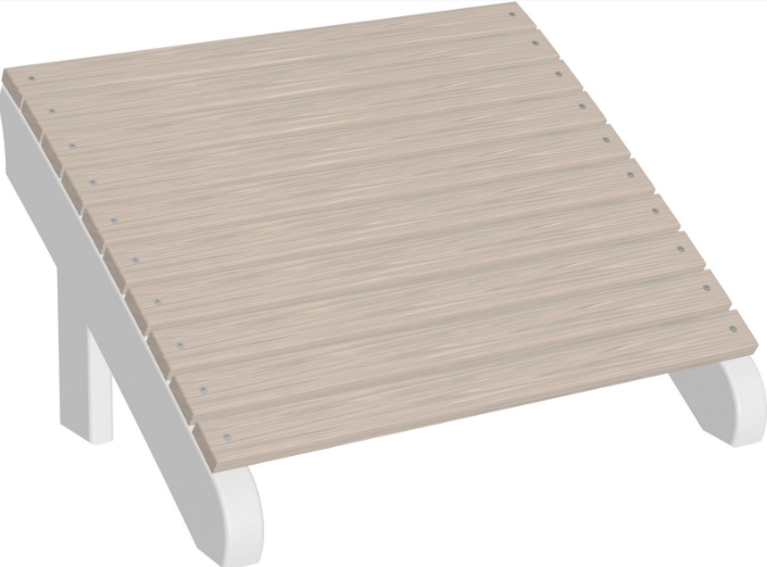 LuxCraft Recycled Plastic Deluxe Adirondack Footrest  - LEAD TIME TO SHIP 7 BUSINESS DAYS OR LESS